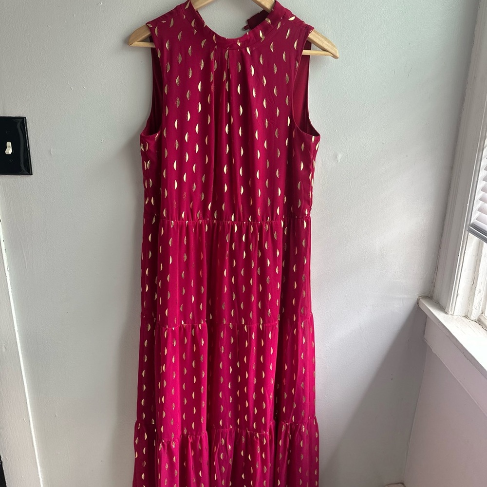 Donna Ricco Sleeveless Pink Maxi Dress